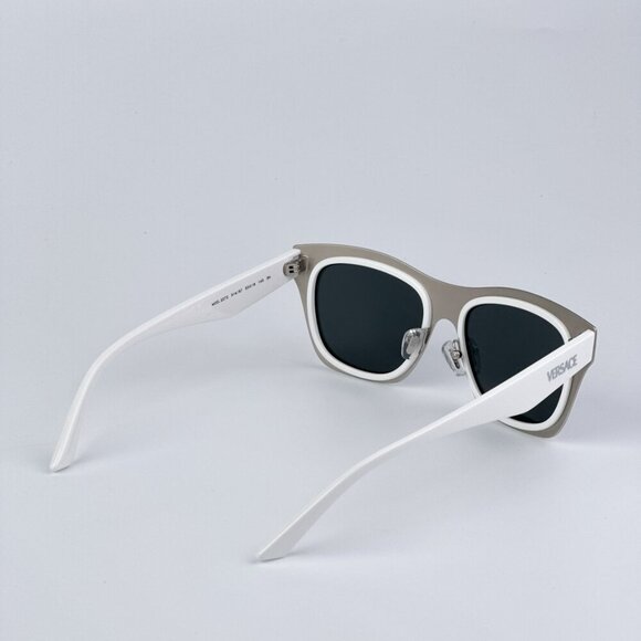 Versace VE2272 314/87 BRAND NEW Sunglasses White Dark Grey Square Women main image 8